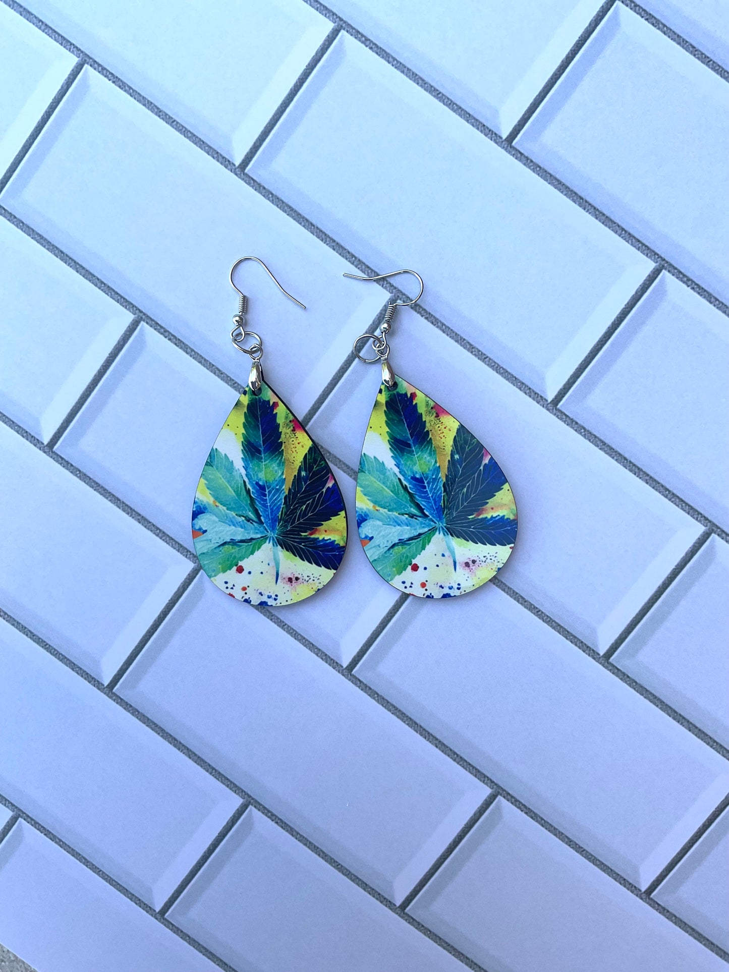 Spotted leaf Earrings